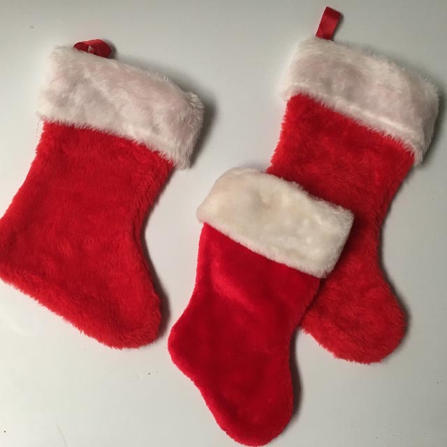 STOCKING, Red and White (Assorted Styles)